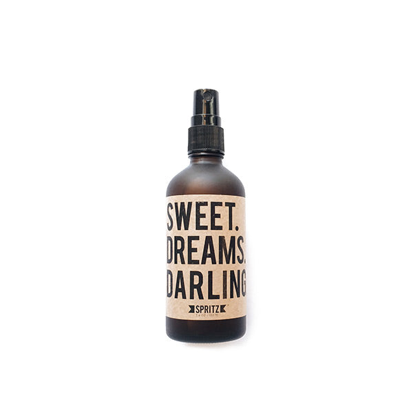 Front facing product image of Sweet Dreams Darling aromatherapy mist. Available for purchase on The Conservationist. 